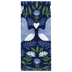 Room & Retreat Reflective Birds Fiber Reactive Kitchen Towel, 16 In X 25 In