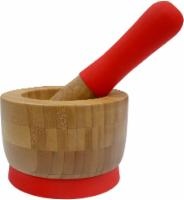 slide 1 of 1, IMUSA GlobalKitchen - Bamboo Mortar & Pestle, Hand-Selected by Chef Michelle Bernstein, 1 ct