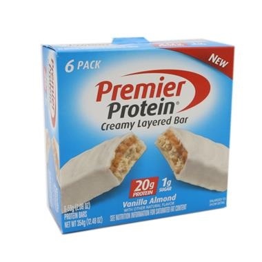 slide 1 of 1, Premier Protein Vanilla Almond Bars, 6 ct; 2 oz