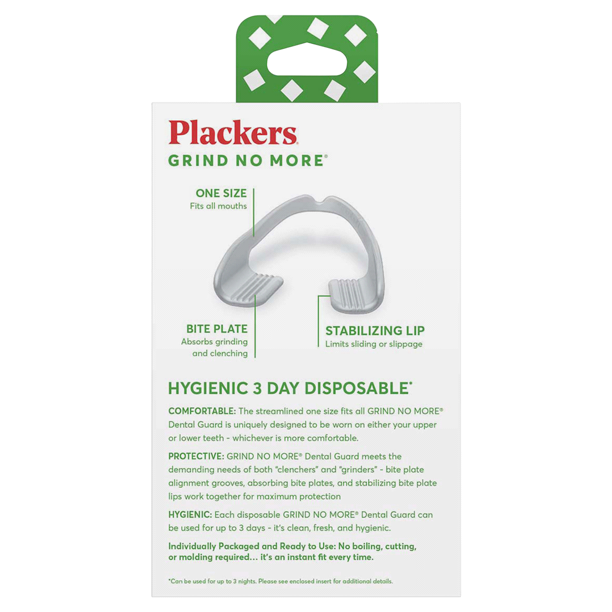 slide 4 of 6, Plackers Disposable Dental Guards 10 ea, 10 ct