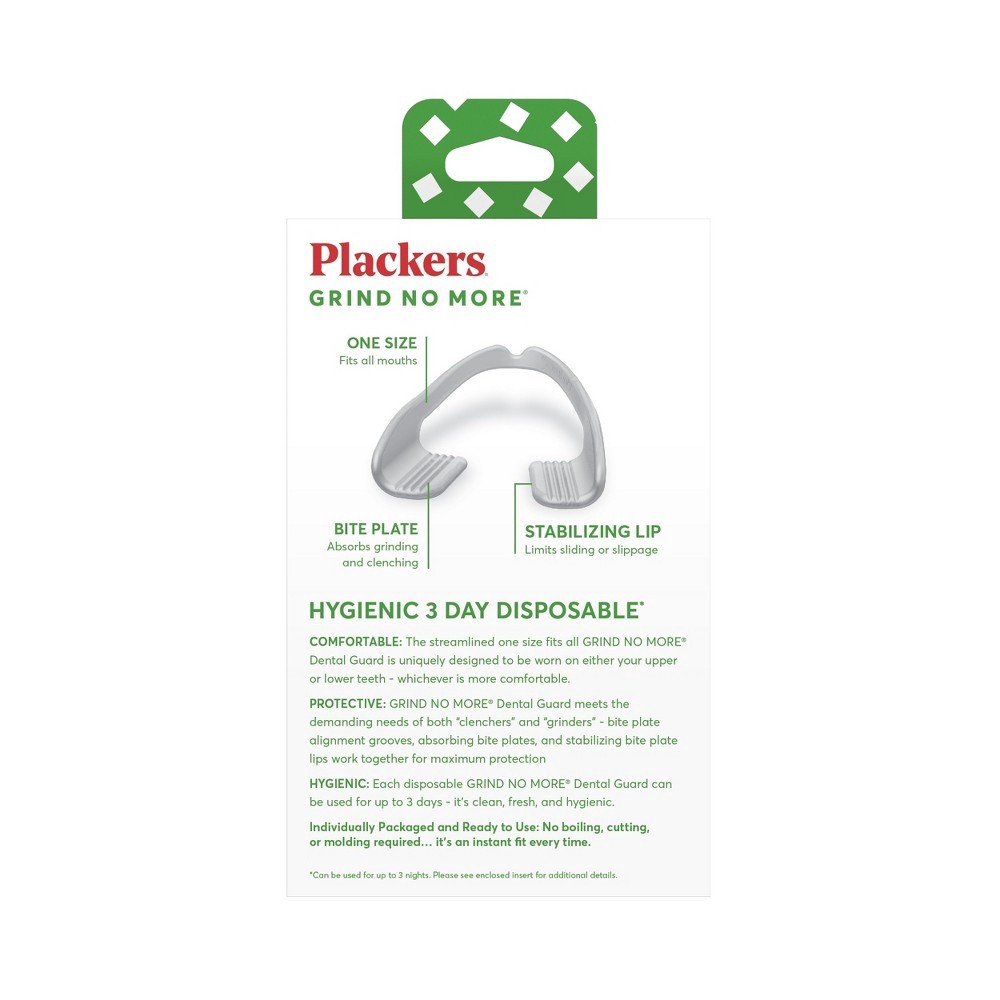 slide 6 of 6, Plackers Disposable Dental Guards 10 ea, 10 ct