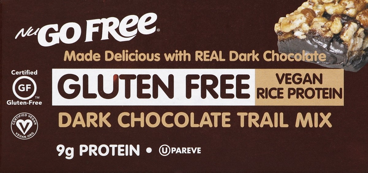 slide 3 of 5, NuGo Free Gluten Free Dark Chocolate Trail Mix Protein Bar 12 - 1.59 oz ea, 12 ct