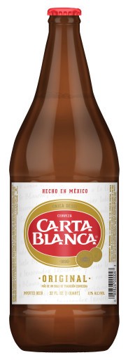 slide 1 of 2, Carta Blanca Mexican Lager Beer, Single 32 fl oz Bottle, 32 fl oz