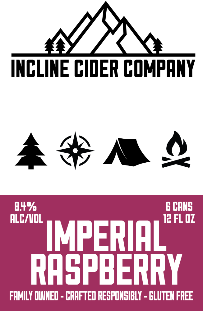 slide 6 of 6, Incline Cider Company Imperial Raspberry Beer 6 - 12 fl oz Cans, 6 ct; 12 fl oz