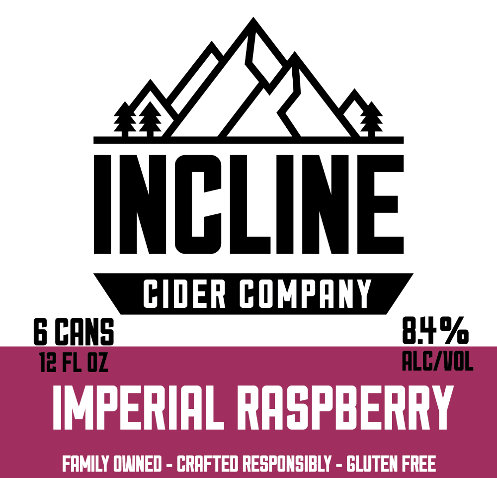 slide 3 of 6, Incline Cider Company Imperial Raspberry Beer 6 - 12 fl oz Cans, 6 ct; 12 fl oz