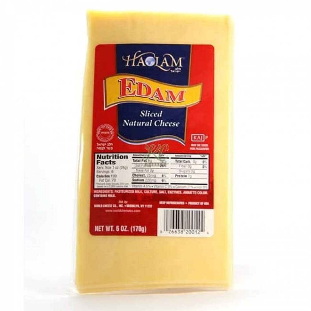 slide 1 of 1, Haolam Sliced Edam Cheese, 6 oz