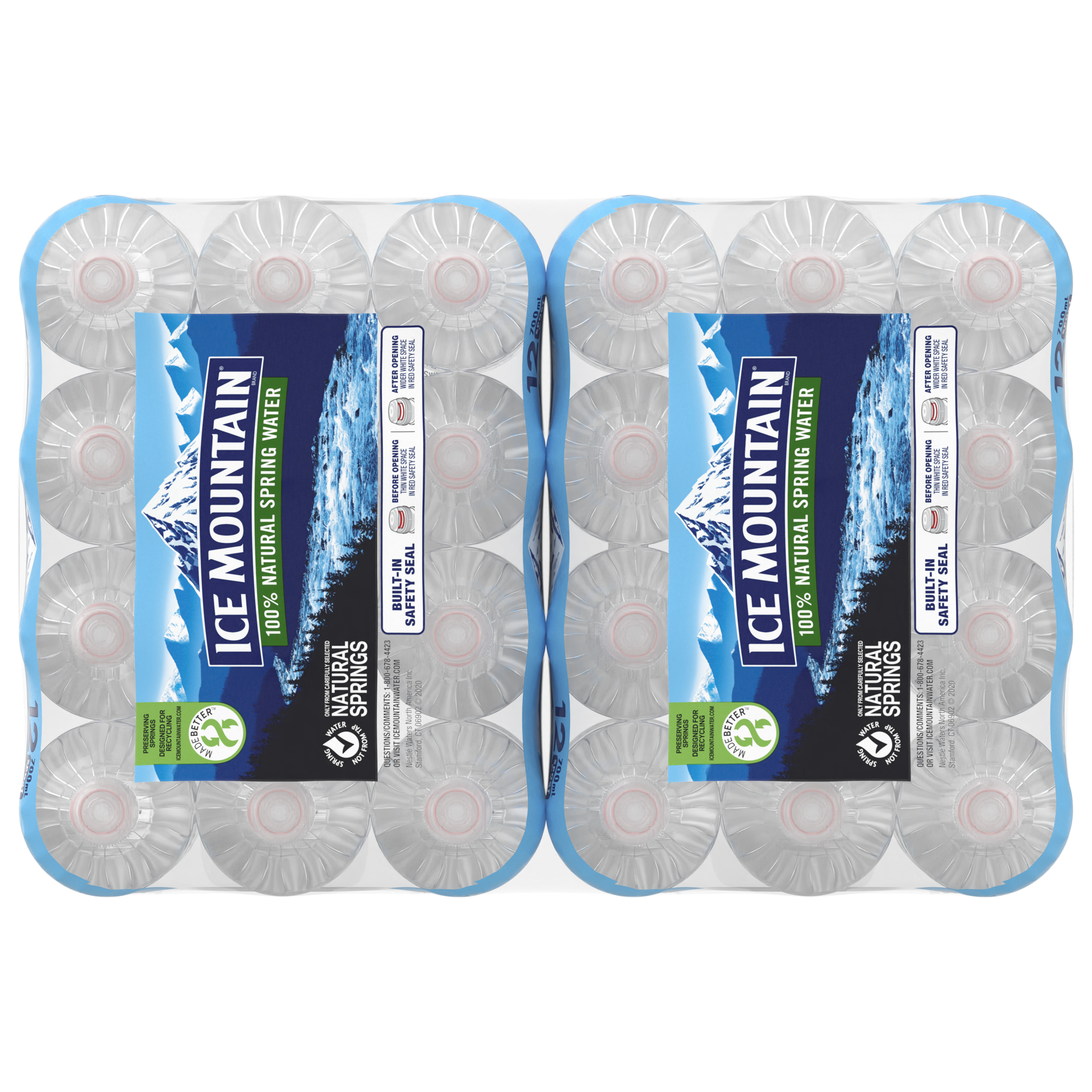 slide 4 of 5, ICE MOUNTAIN Brand 100% Natural Spring Water, 23.7-ounce plastic bottles (Total of 24), 1 ct