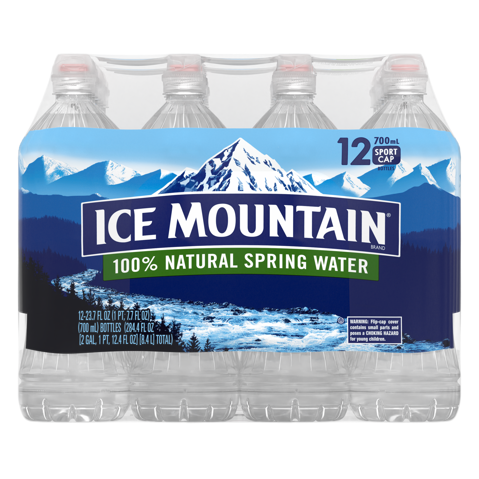 slide 3 of 5, ICE MOUNTAIN Brand 100% Natural Spring Water, 23.7-ounce plastic bottles (Total of 24), 1 ct