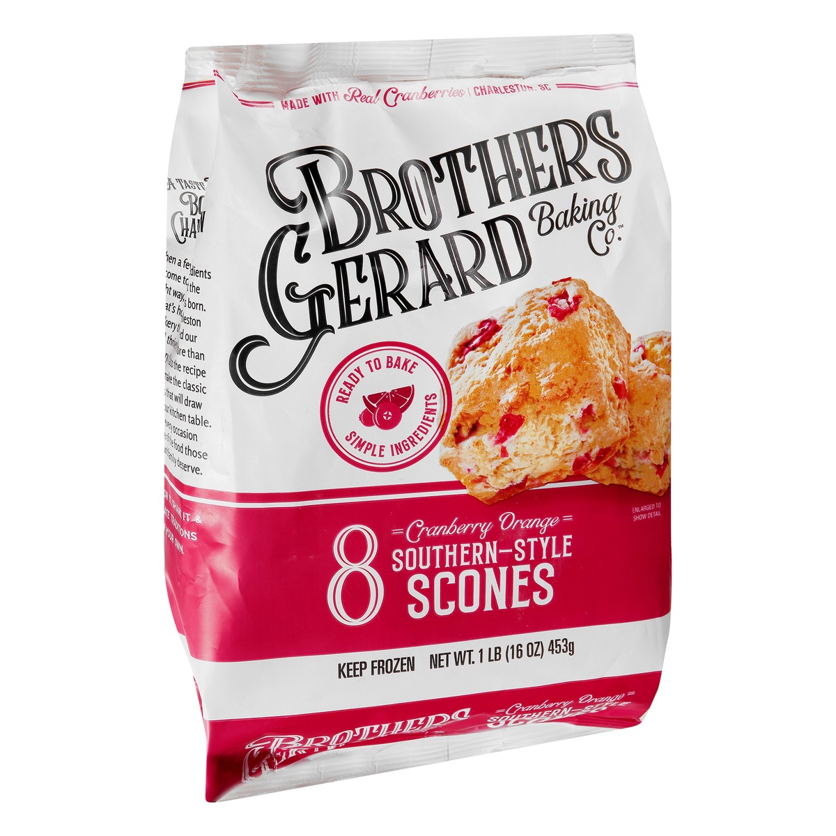 slide 2 of 10, Brothers Gerard Cranberry Orange Southern-Style Scones, 16 oz