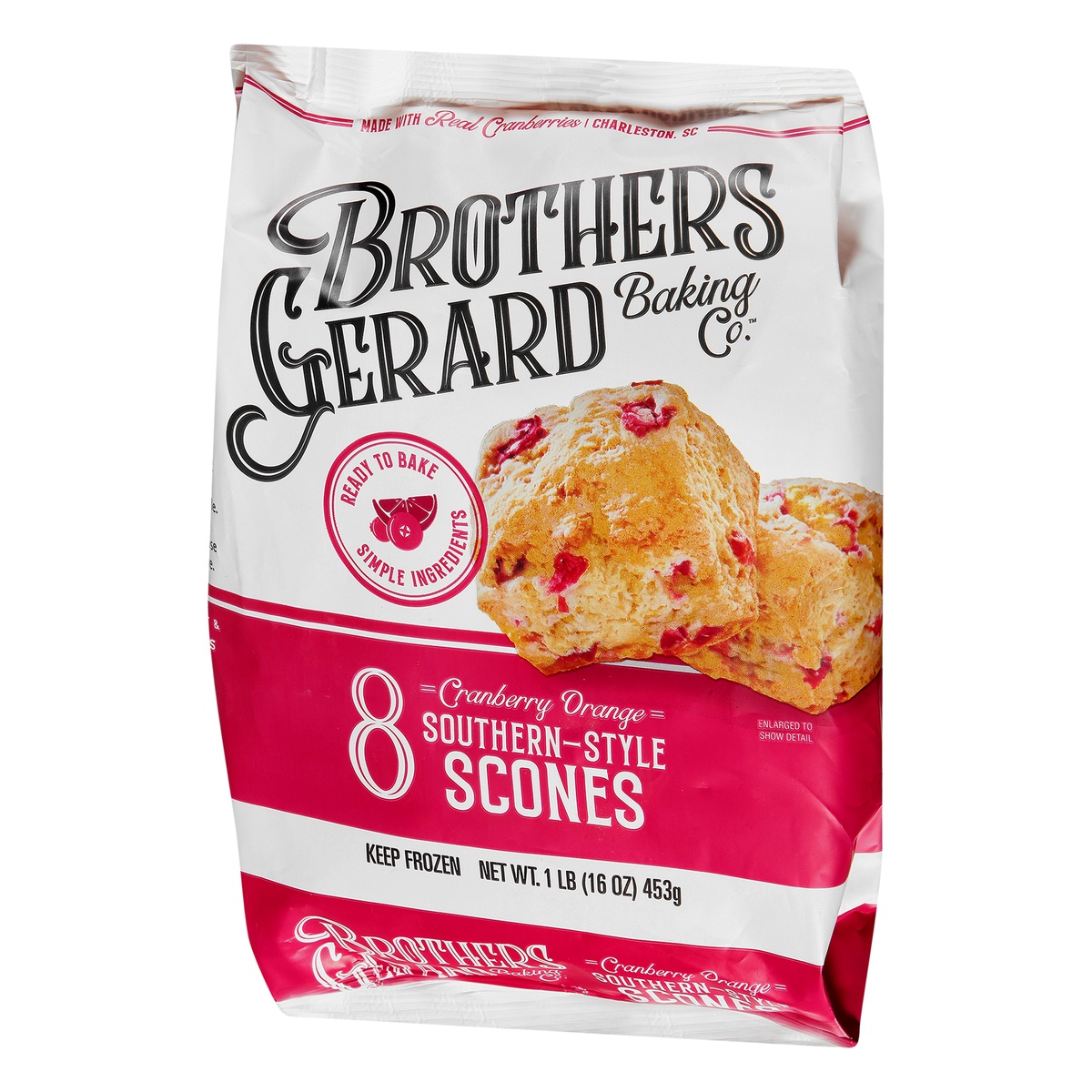 slide 3 of 10, Brothers Gerard Cranberry Orange Southern-Style Scones, 16 oz