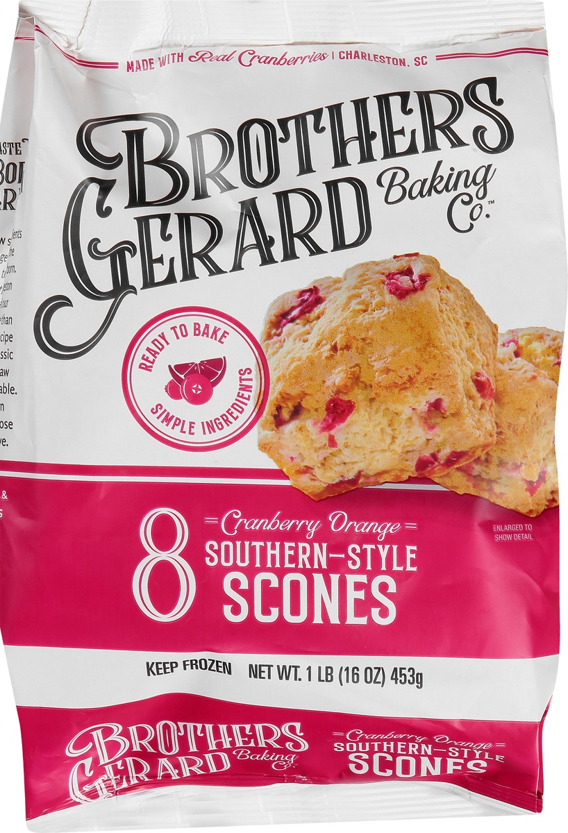 slide 9 of 10, Brothers Gerard Cranberry Orange Southern-Style Scones, 16 oz