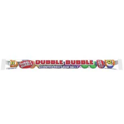 Dubble Bubble Assorted Fruit Gum Balls 12 ea