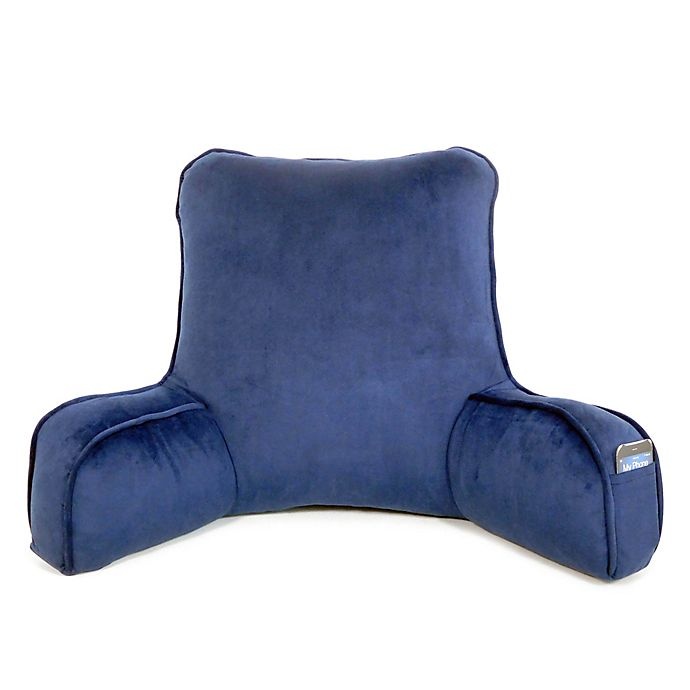 slide 1 of 2, Therapedic Oversized Foam Backrest - Navy, 1 ct