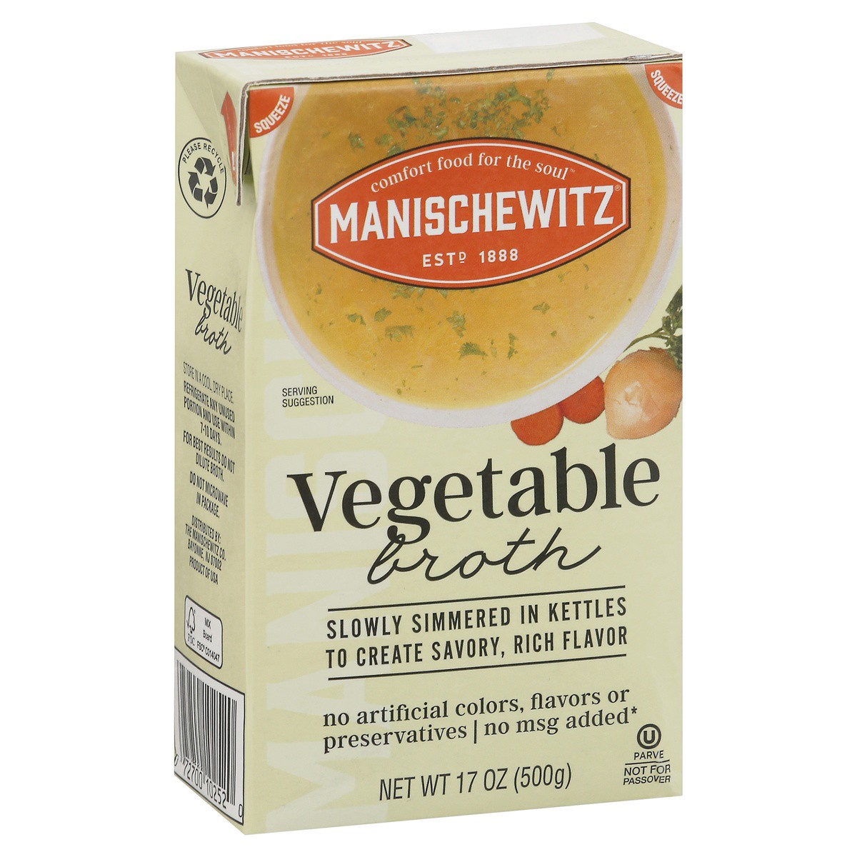 slide 5 of 9, Manischewitz Vegetable Broth 17 oz, 17 oz