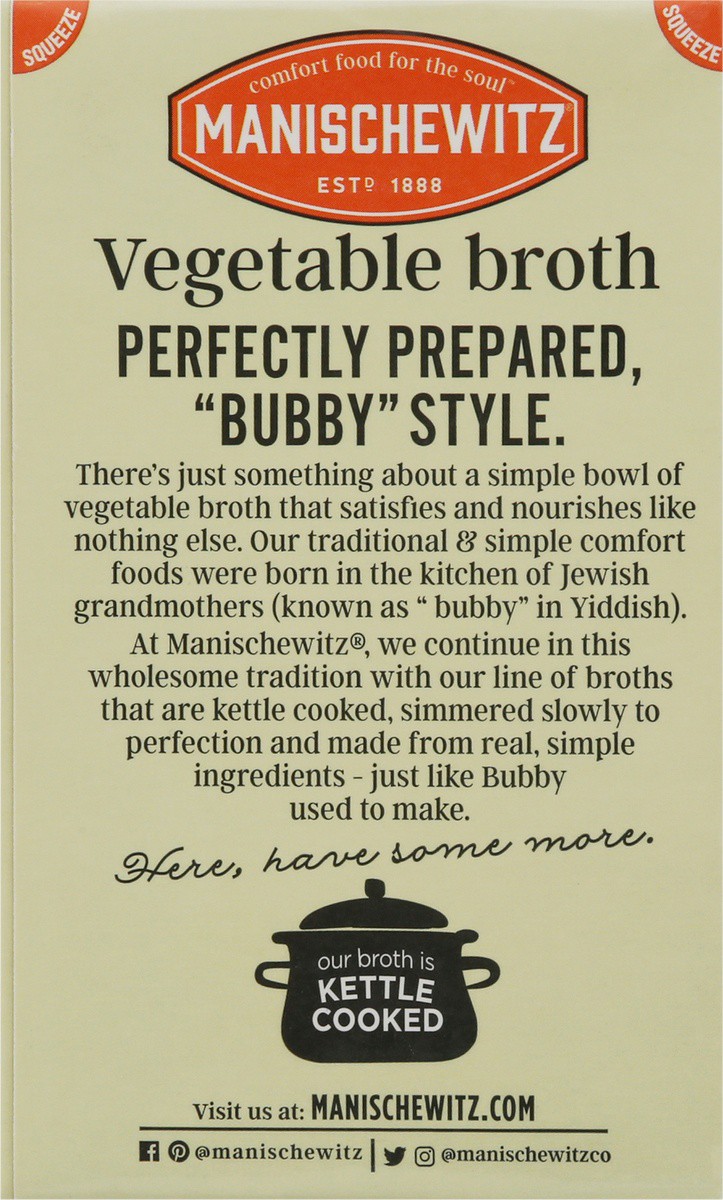 slide 3 of 9, Manischewitz Vegetable Broth 17 oz, 17 oz