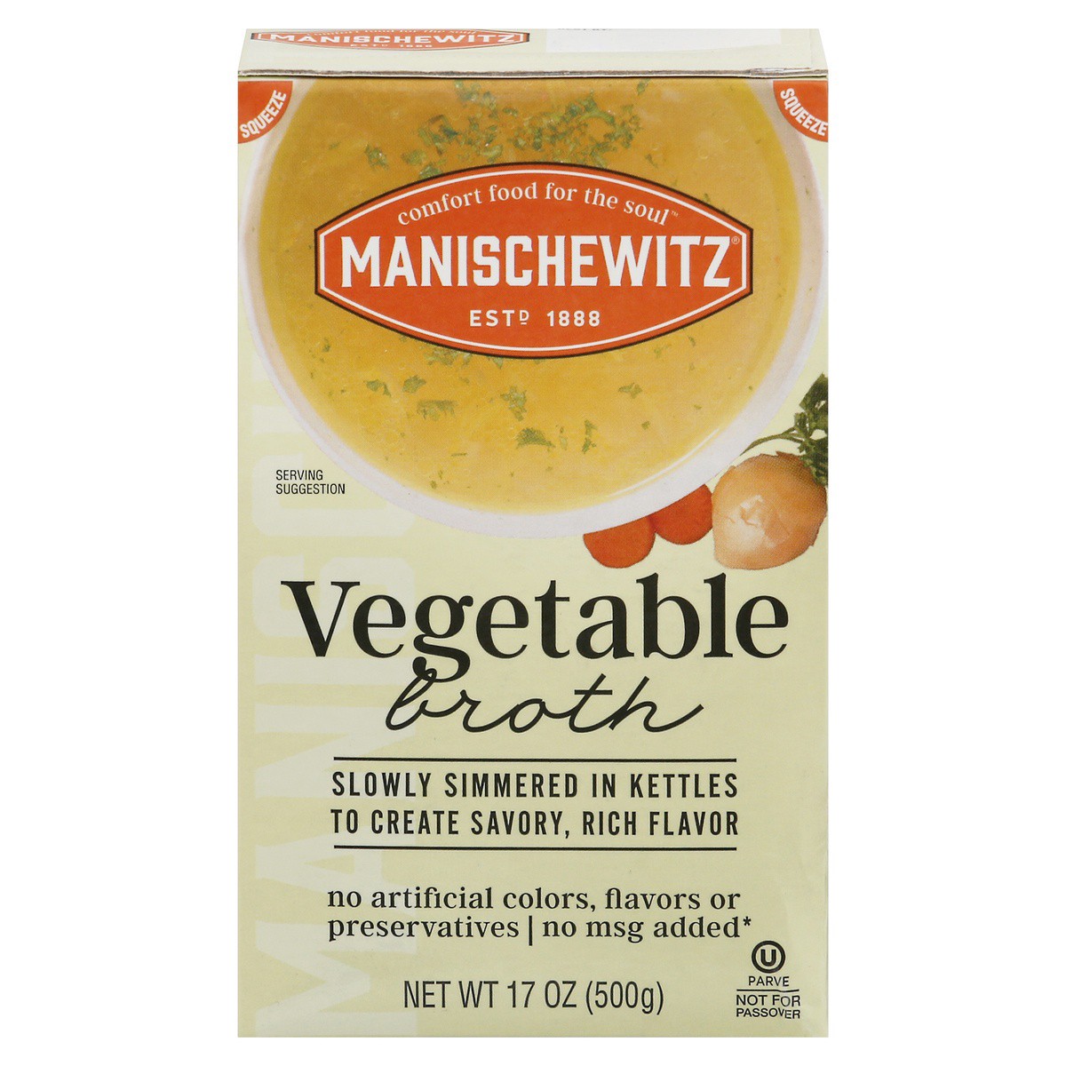 slide 1 of 9, Manischewitz Vegetable Broth 17 oz, 17 oz