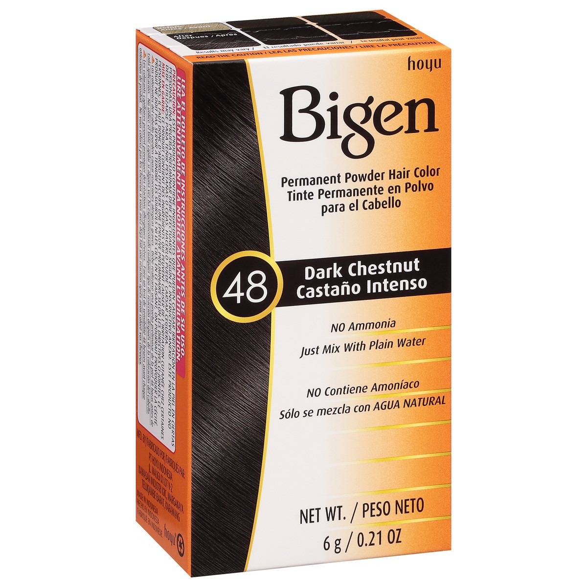 slide 9 of 11, Bigen Dark Chestnut 48 Permanent Powder Hair Color 0.21 oz, 0.21 oz