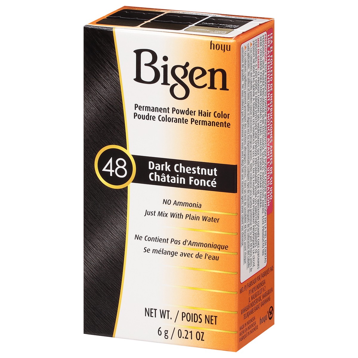 slide 5 of 11, Bigen Dark Chestnut 48 Permanent Powder Hair Color 0.21 oz, 0.21 oz