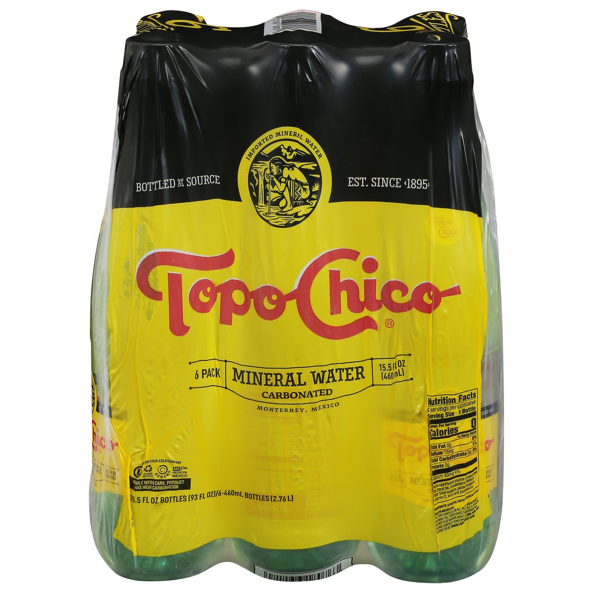 slide 1 of 9, Topo Chico Carbonated Mineral Water 6 - 15.5 fl oz Bottles, 6 ct