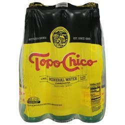 Topo Chico Carbonated Mineral Water - 6 ct