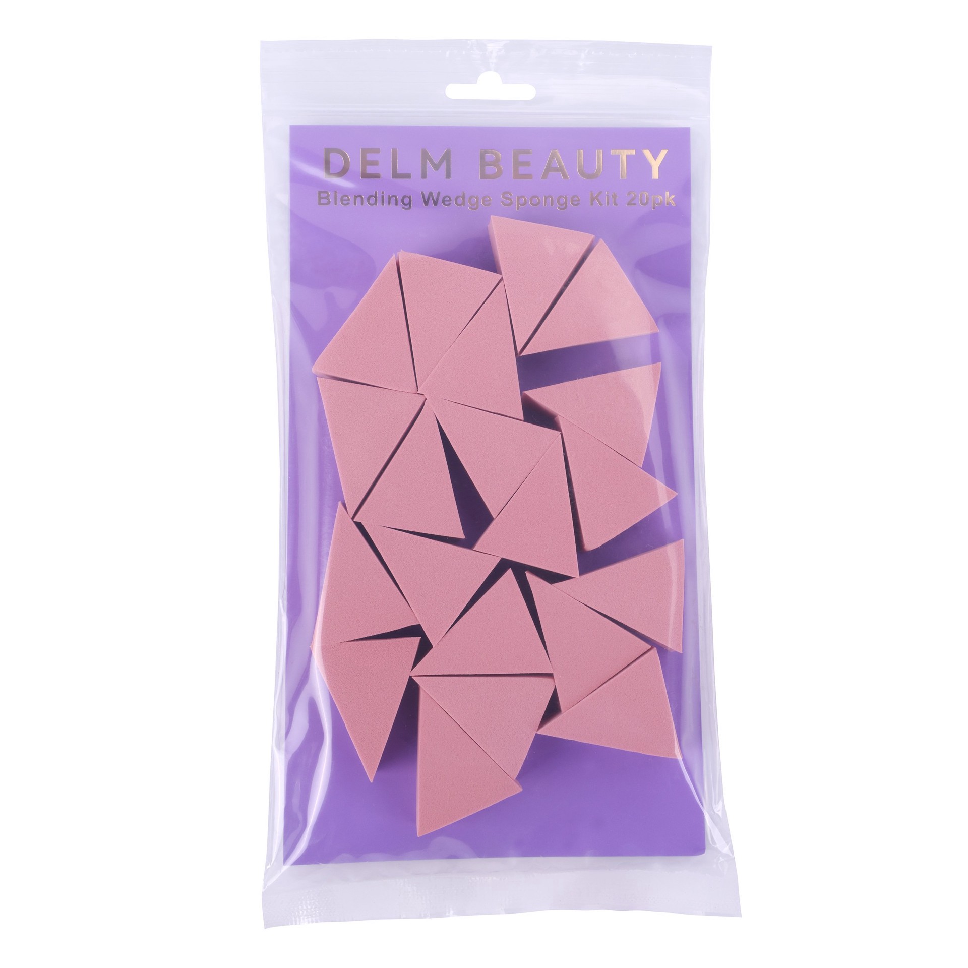 slide 1 of 1, Delm Beauty Blending Wedge Makeup Sponges, 20 ct