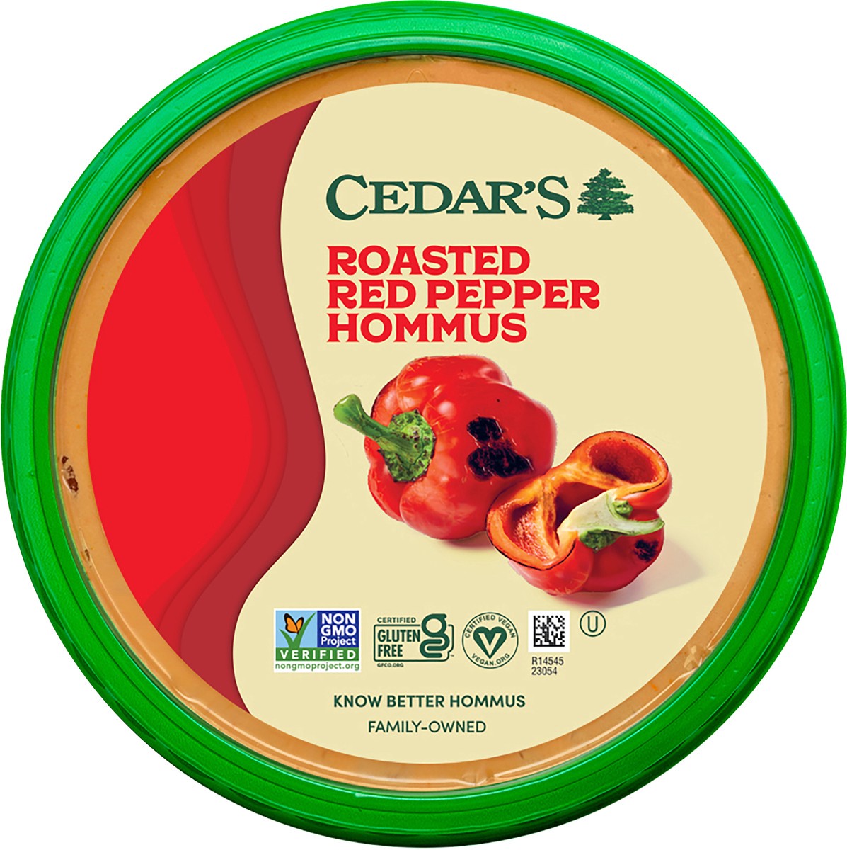 slide 4 of 4, Cedar's Roasted Red Pepper Hummus, 8 oz