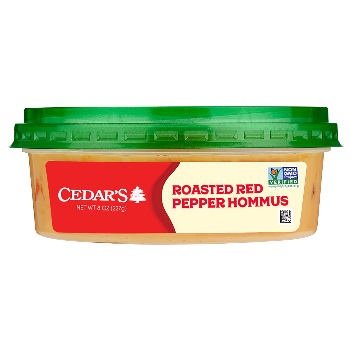 slide 1 of 4, Cedar's Roasted Red Pepper Hummus, 8 oz