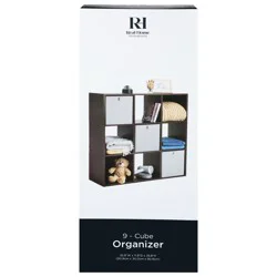 REAL HOME Rh 9 Cube Organizer Espresso