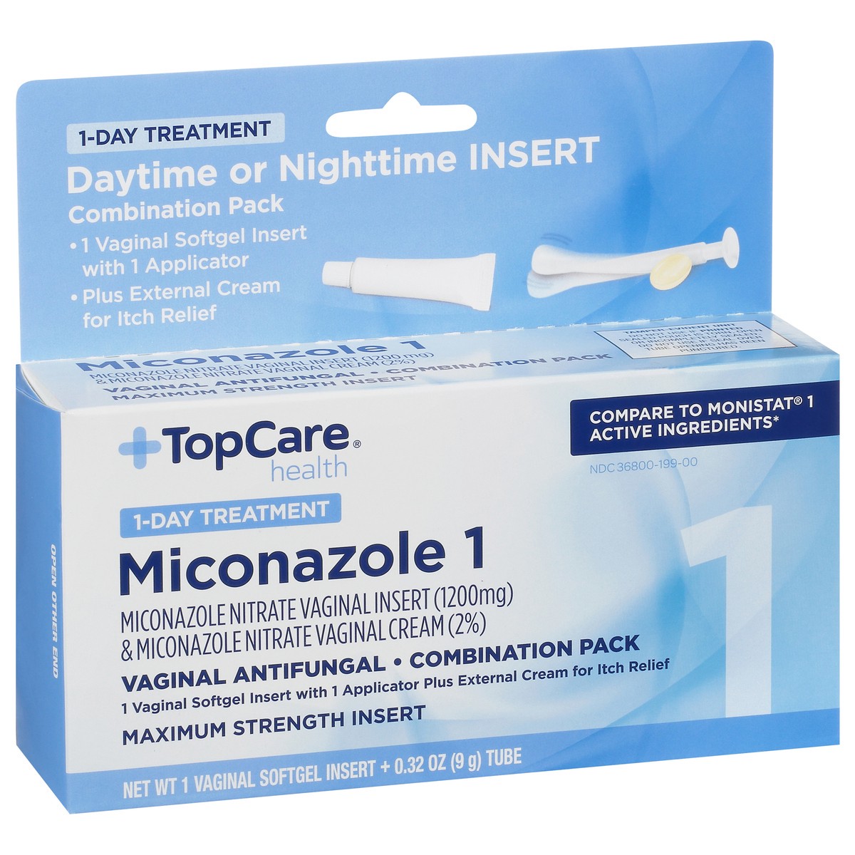 slide 5 of 9, TopCare Health Combination Pack Miconazole 1 1 ea, 1 ct