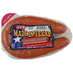 Hill Country Fare Smoked Sausage With Cheddar Cheese