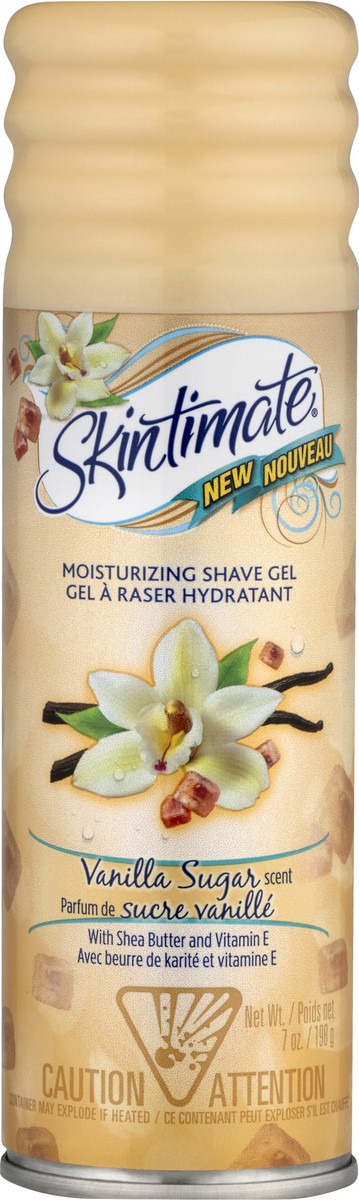 slide 1 of 13, Skintimate Moisturizing Vanilla Sugar Scent Shave Gel 7 oz, 7 oz