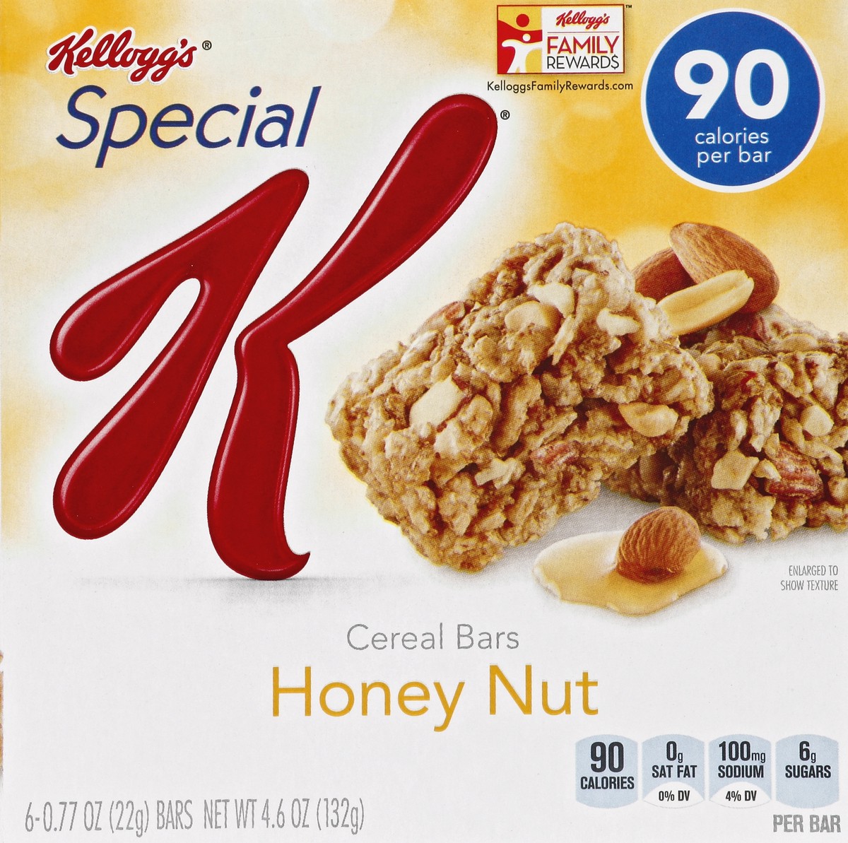 slide 5 of 6, Kellogg's Special K 90 Calories Honey Nut Cereal Bars, 6 ct