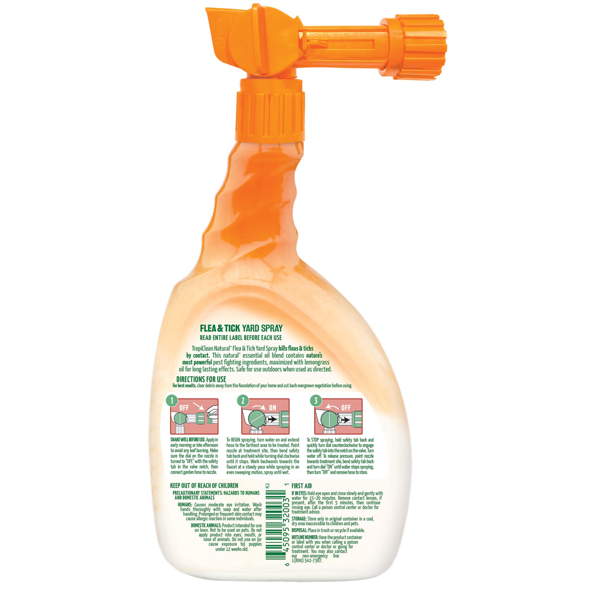 slide 7 of 10, TropiClean Natural* Flea & Tick Yard Spray, 32oz, 32 fl oz