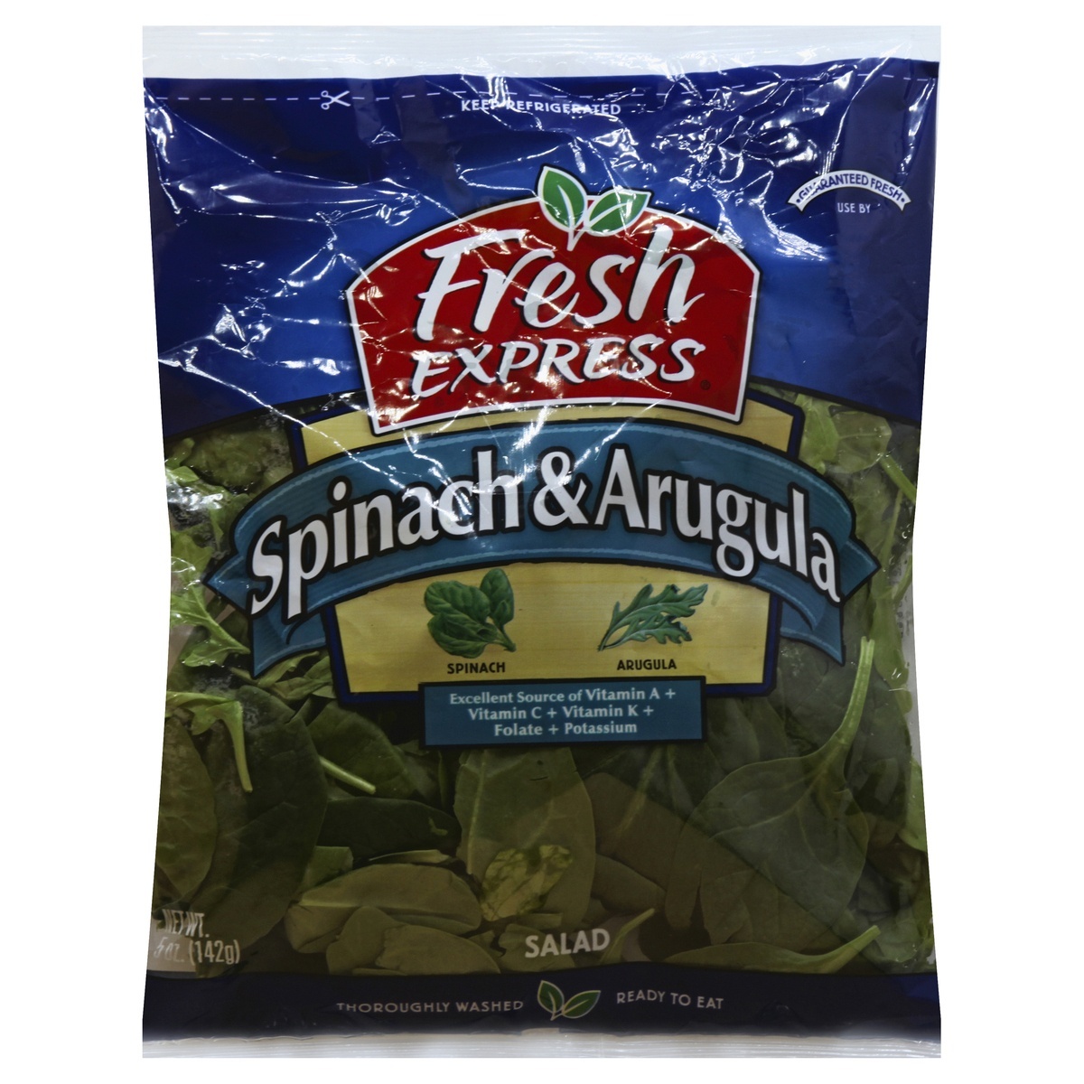 slide 1 of 1, Fresh Express Spinach & Arugula Salad, 