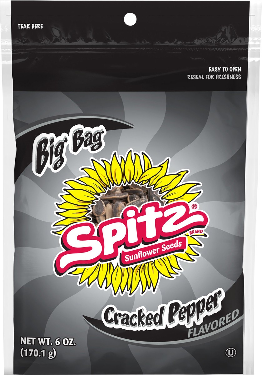 slide 3 of 3, Spitz Sunflower Seeds Cracked Pepper Flavored 6 Oz, 6 oz