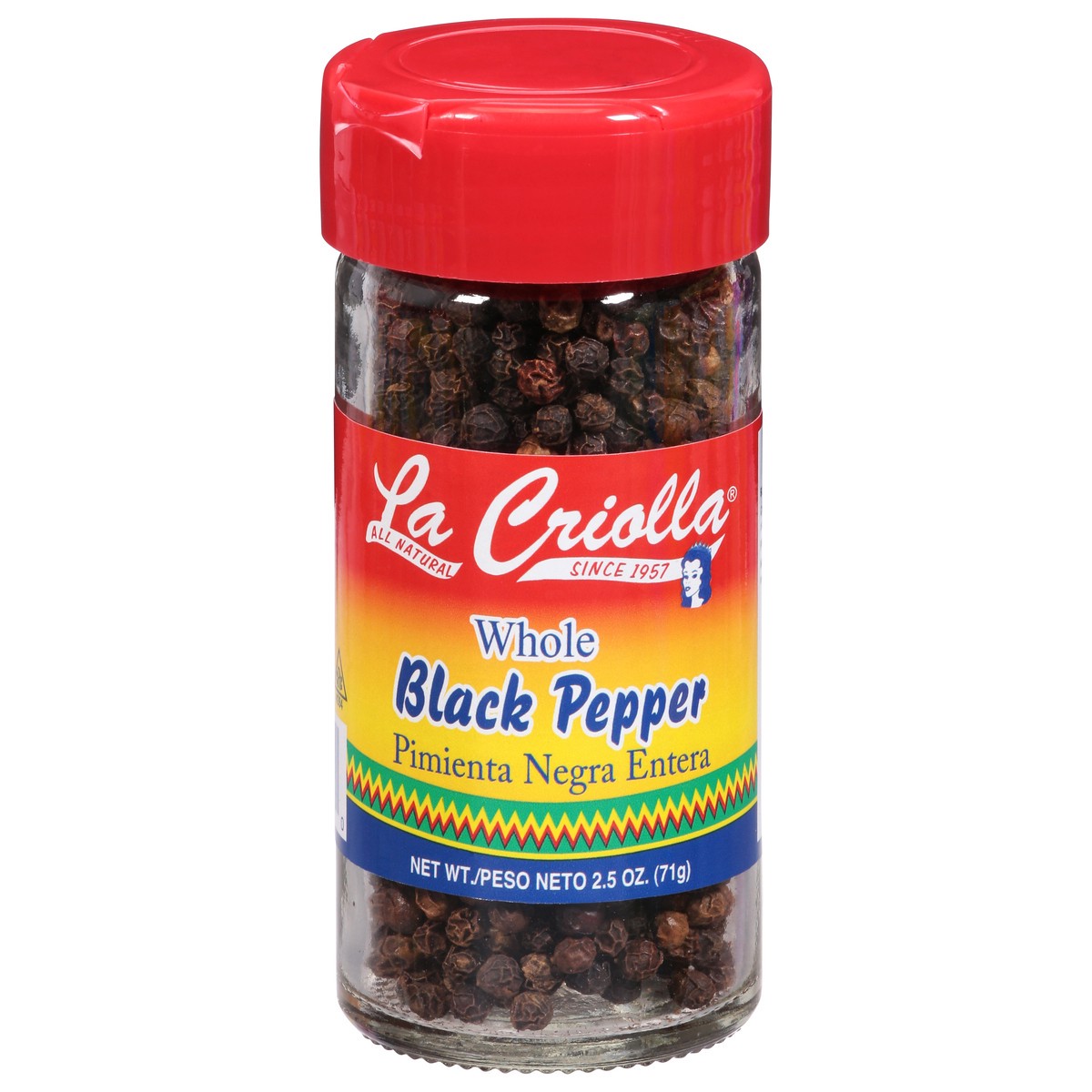 slide 1 of 12, La Criolla Whole Black Pepper 2.5 oz, 2.5 oz