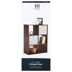 REAL HOME Rh 6 Cube Organizer Espresso