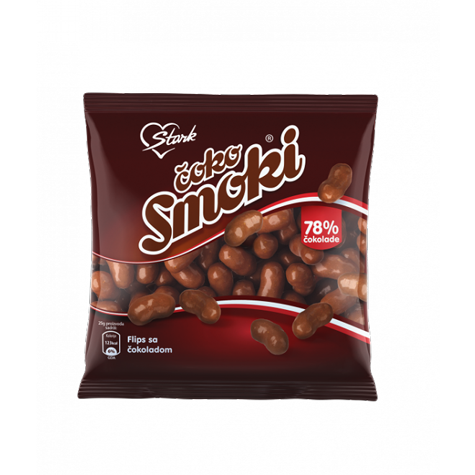 slide 1 of 1, Stark Choco Smoki Flips Choc Covered - 40 gram, 40 gram