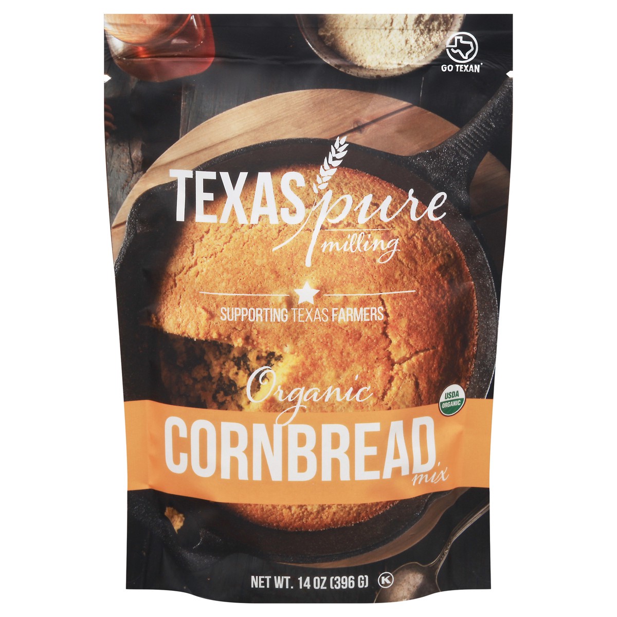 slide 10 of 14, Texas Pure Milling Organic Cornbread Mix 14 oz, 14 oz