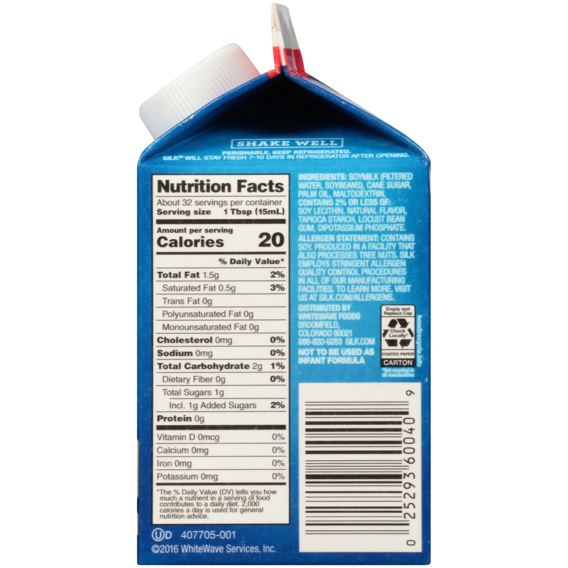 Silk Original Dairyfree Soy Creamer 16 fl oz Shipt