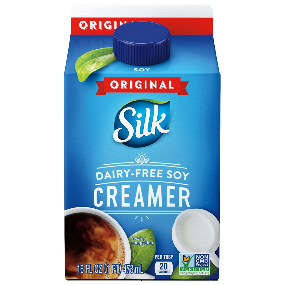 slide 1 of 8, Silk Original Dairy-free Soy Creamer, 16 fl oz