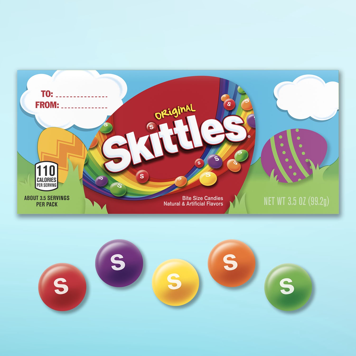 slide 6 of 8, SKITTLES Original Chewy Easter Basket Candy, 3.5 oz Box , 3.5 oz