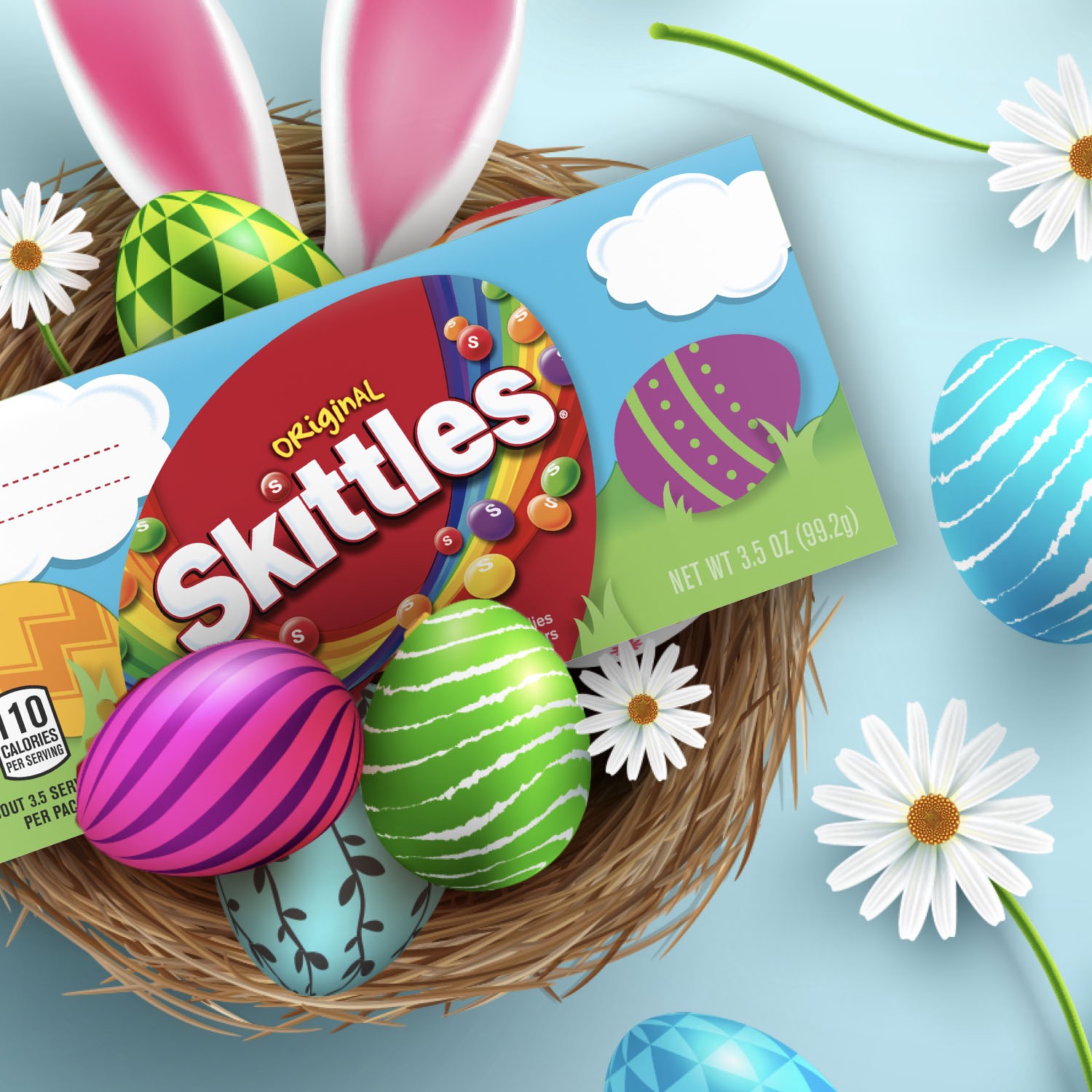 slide 7 of 8, SKITTLES Original Chewy Easter Basket Candy, 3.5 oz Box , 3.5 oz