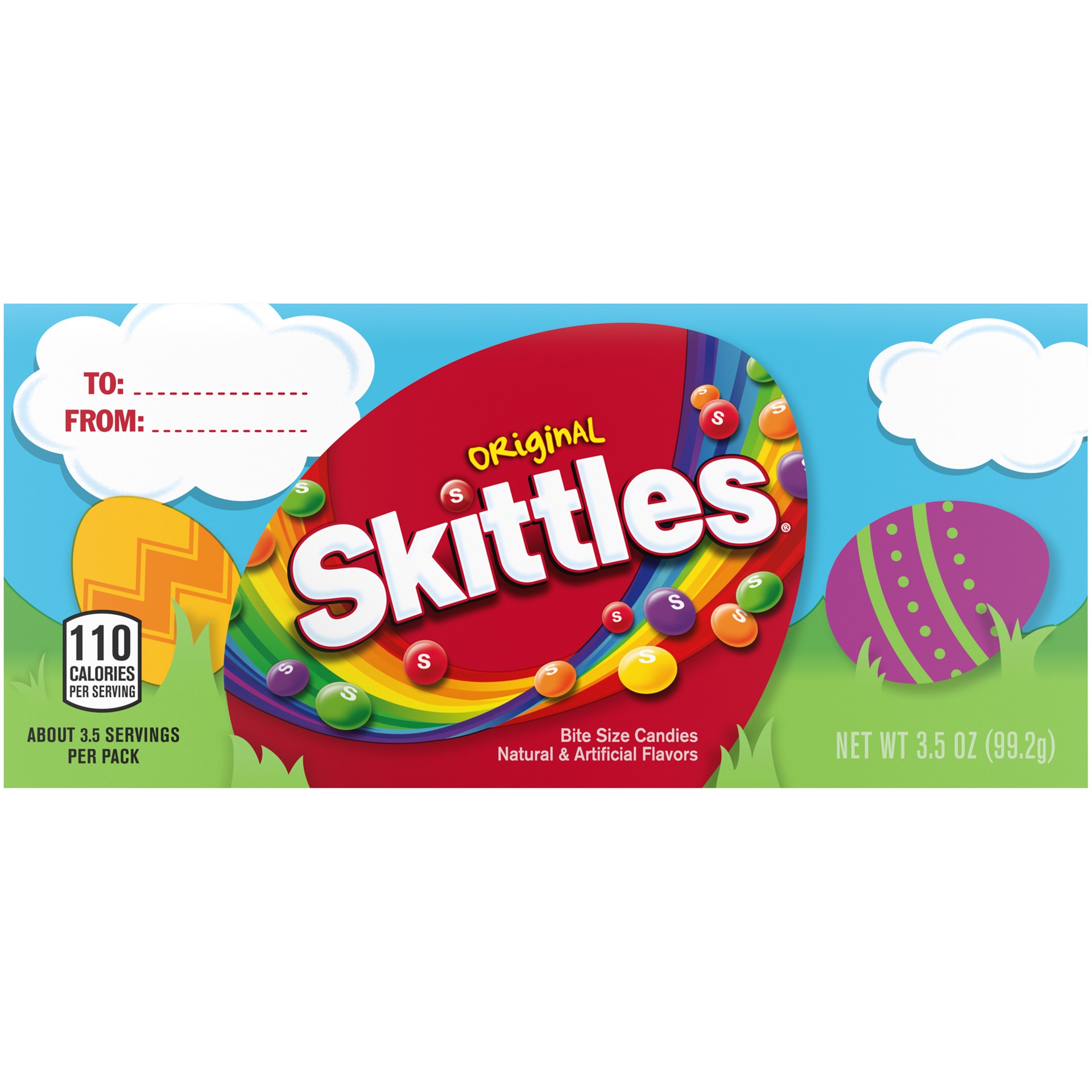 slide 1 of 8, SKITTLES Original Chewy Easter Basket Candy, 3.5 oz Box , 3.5 oz