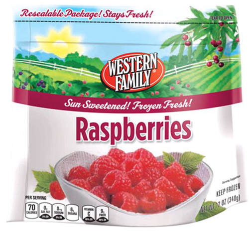 slide 1 of 1, Western Family Raspberries, 32 oz