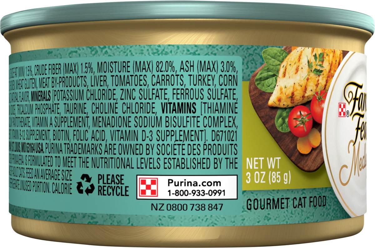 slide 3 of 7, Fancy Feast Medleys White Meat Chicken Primavera Cat Food, 3 oz