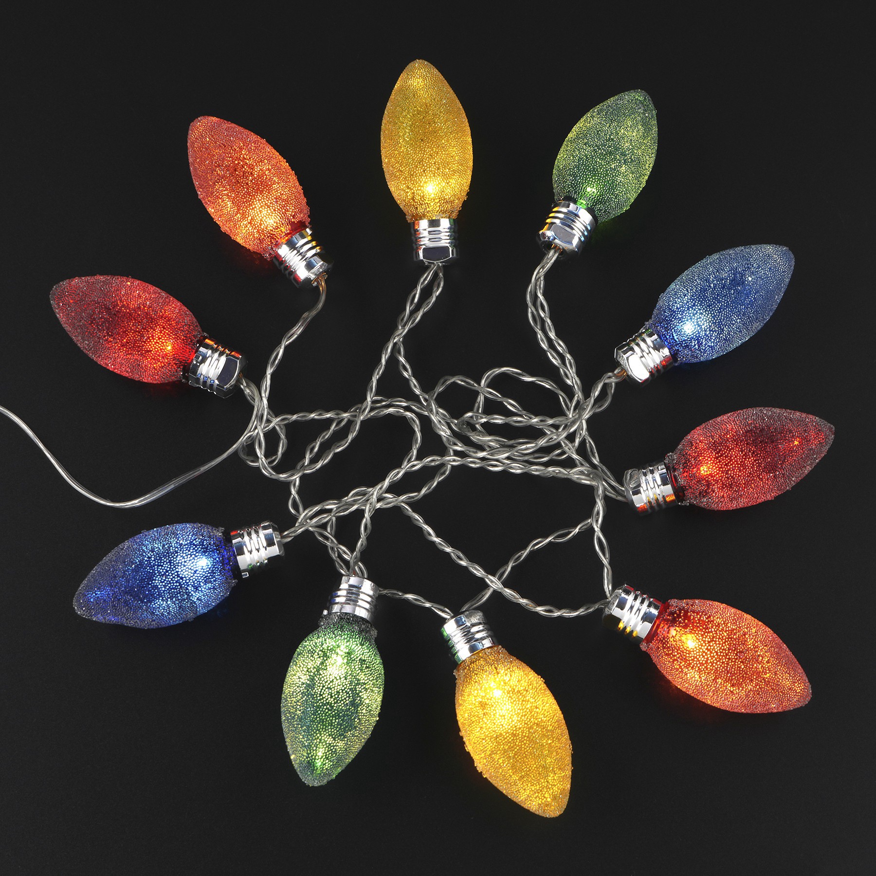 slide 2 of 2, 6ft. Multicolor C9 Frosted Bulbs Led String Lights By Ashland, 6 ft
