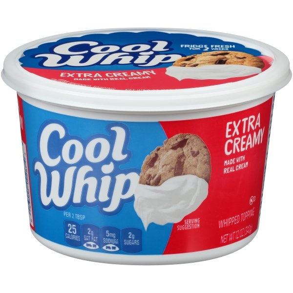 slide 1 of 6, Cool Whip Extra Creamy Whipped Topping, 12 oz