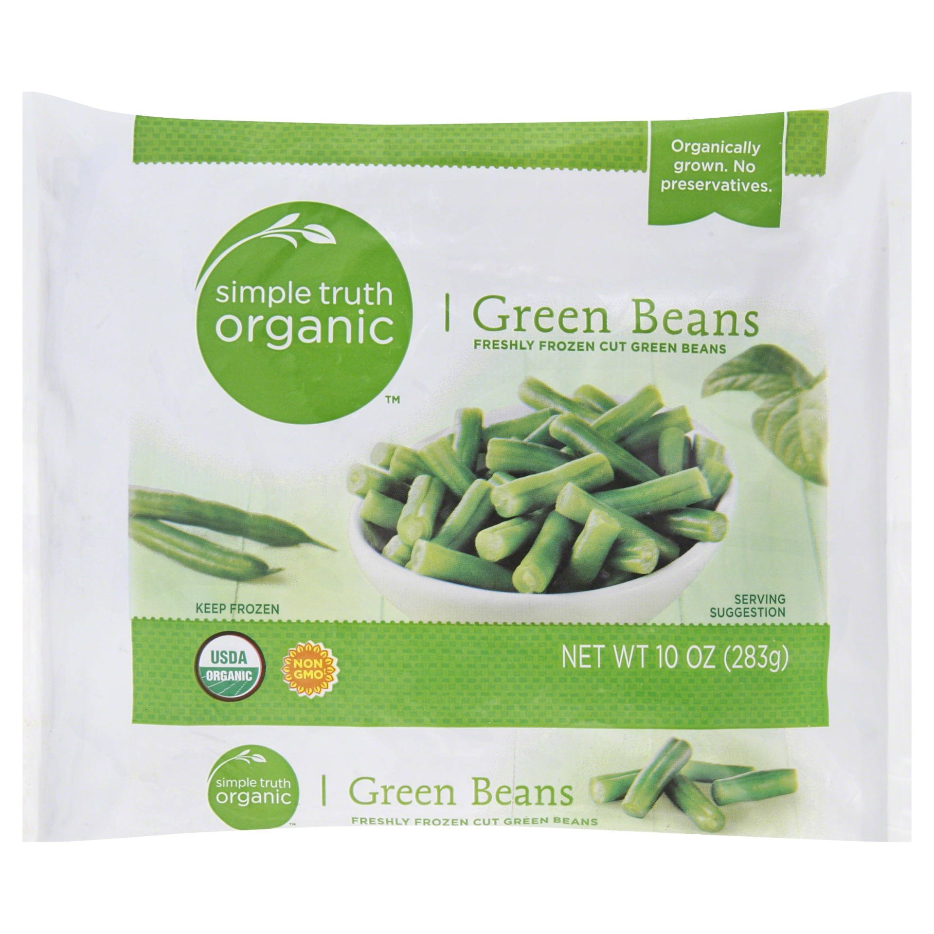 slide 1 of 1, Simple Truth Green Beans 10 oz, 10 oz