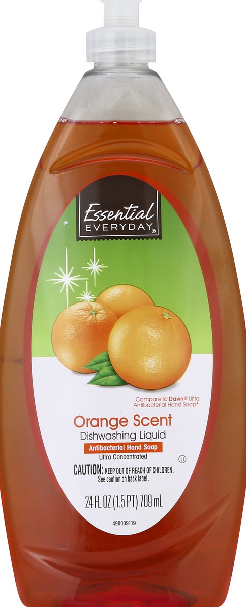 slide 2 of 6, Essential Everyday Orange Dish Detergent, 24 oz